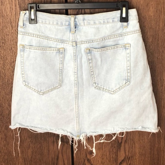 Petal + Pup Neela Distressed Denim Mini Skirt - Picture 8 of 8